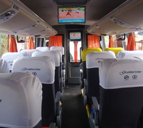 Microônibus- parte interna